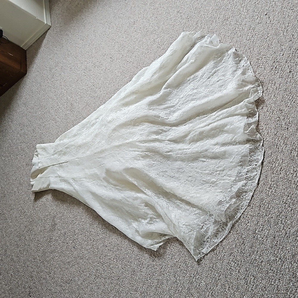 NWOT David's Lace Flore Length Wedding Dress. - Picture 9 of 16